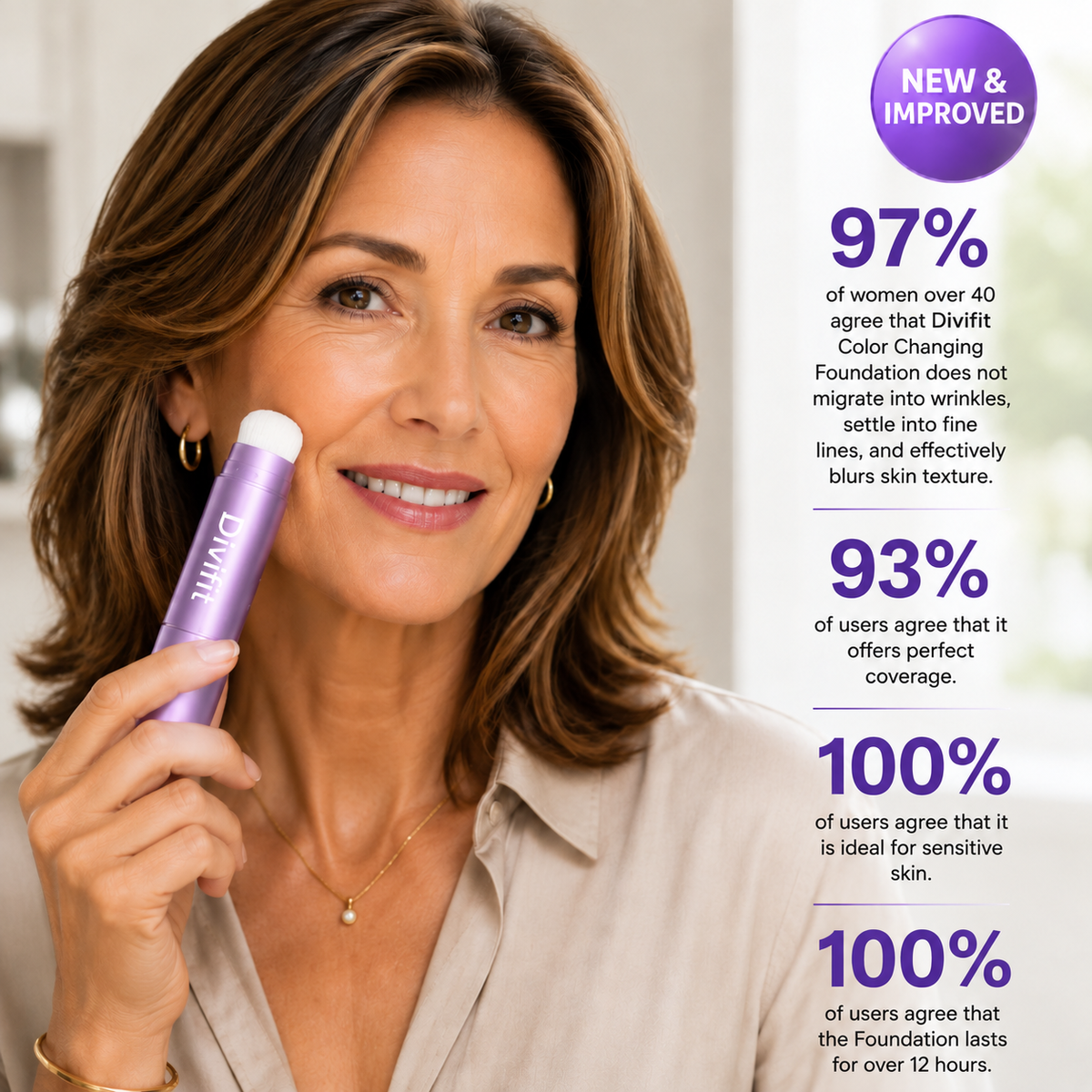 Changing Foundation Stick a The stick that makes mature skin glow again
