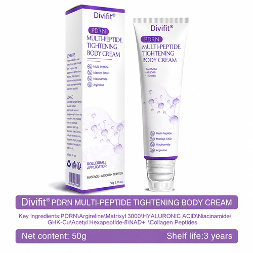 Divifit® PDRN Multi-Peptide Massaging Body Roller Cream- Antiaging, Hydrating, Skin Firming & Lifting, Skin Repair, Even Tone, Acne and Dark Spot Treatment, Wart and Mole Removal, and Psoriasis Relief.