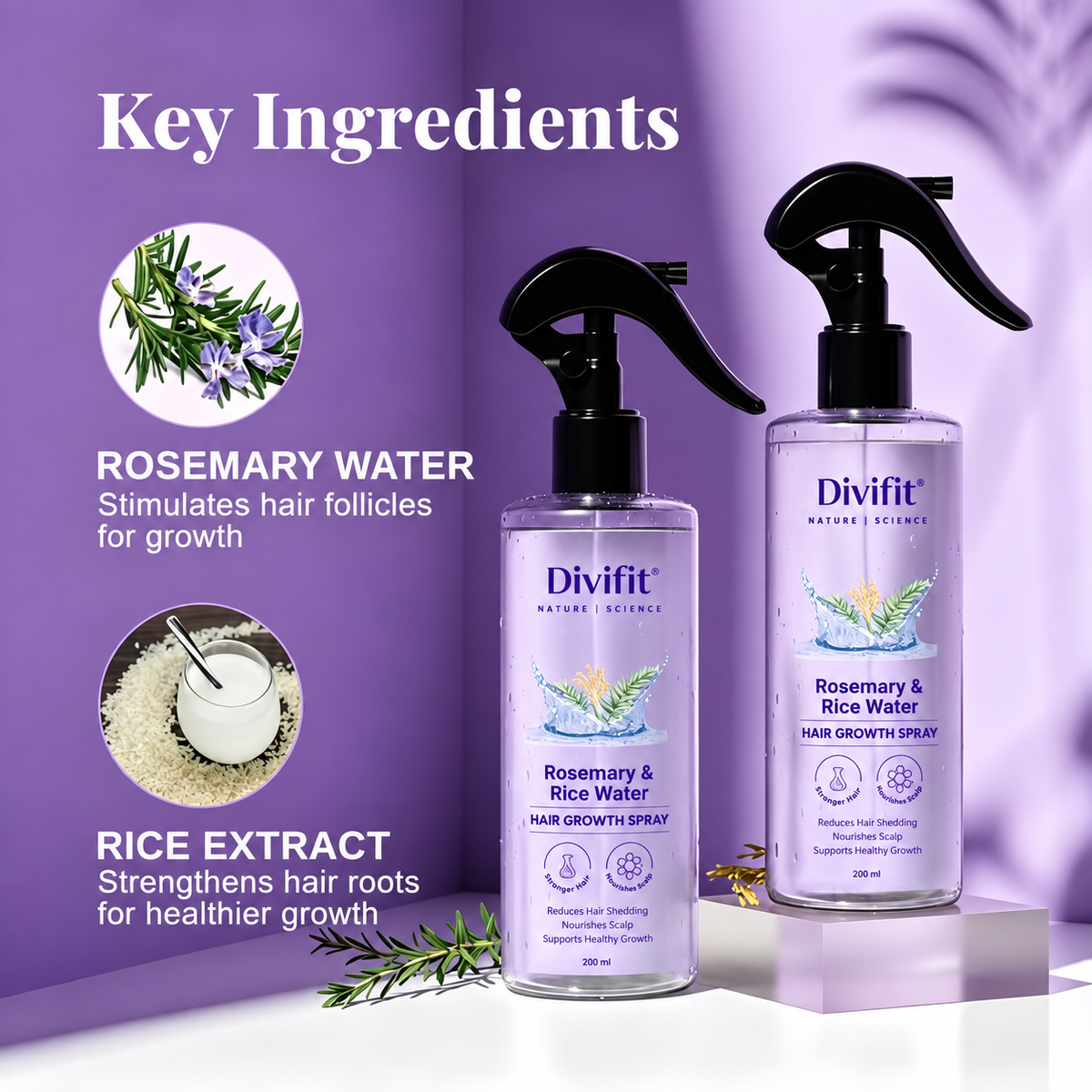 Rosemary & Ricewater Hair Growth Spray Haircare