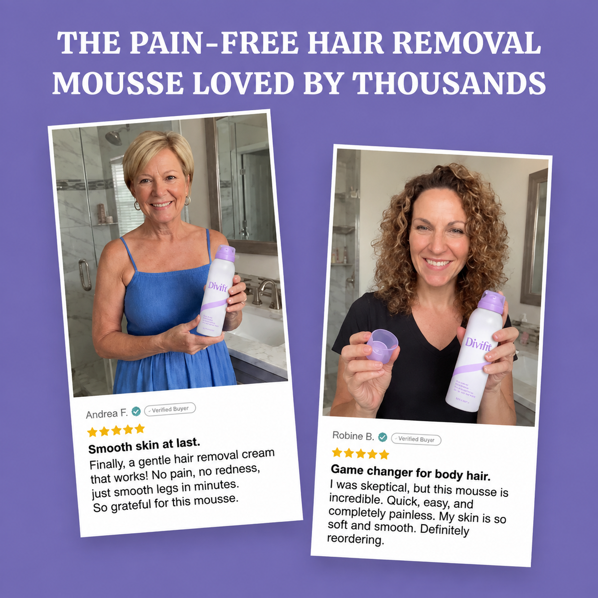 Divifit Bikini Pain-Free Hair Removal Cream for Sensitive Skin