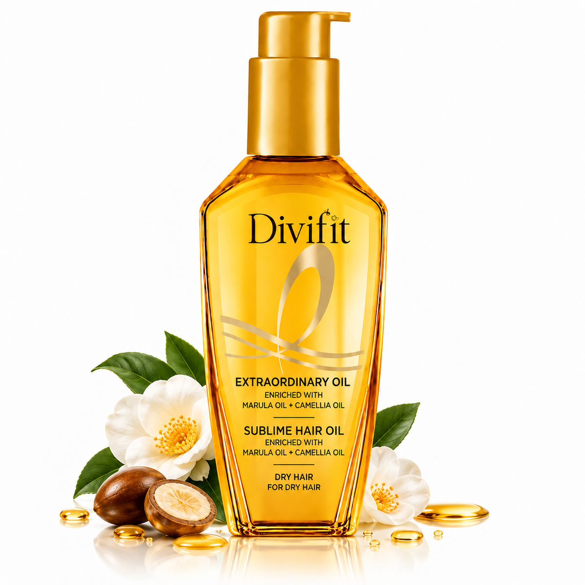 Divifit Extraordinary Hair Oil Nourish. Smooth. Shine.