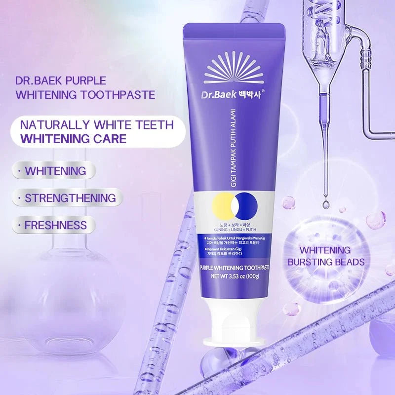 Hydroxyapatite Whitening Toothpaste – Fruit Mint Toothpaste for Sensitive Teeth, Anti-Cavity & Tartar Control (100g)