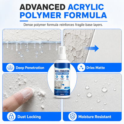 🎉 2026 HOT SALE 🏠 🧱 Wall Repair Liquid – locks chalky plaster instantly 🛠️